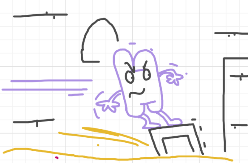 A panel from I've Been Everywhere, Man, episode nine of the Board Boards object show by Furretwalk/WalkingFurret.